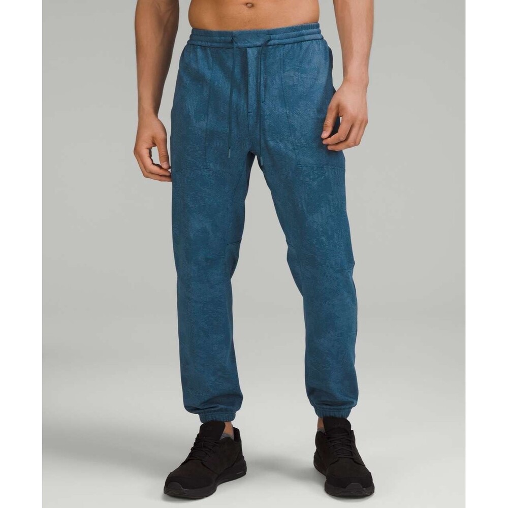 Lululemon Joggers Relaxed-Fit Training Pants Jacquard Blue Size M M5AKGS Preppy